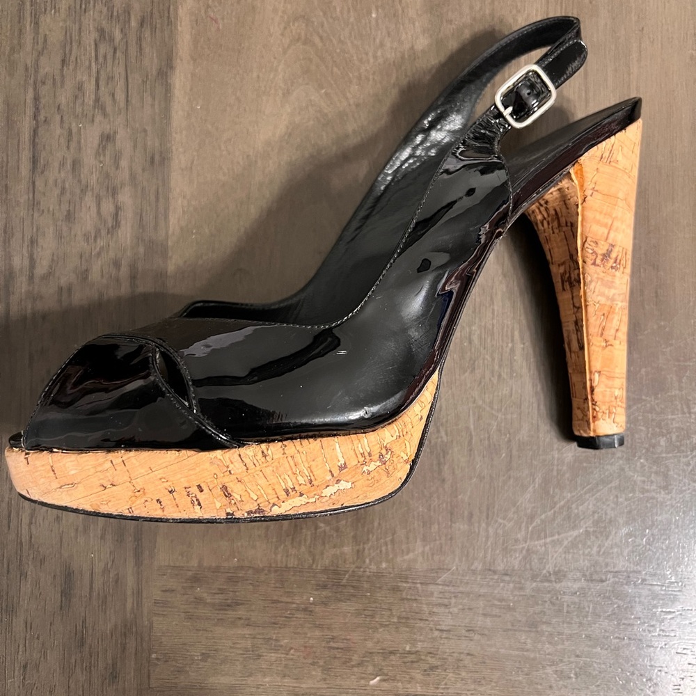Stuart Weitzman Cork heels Sz 10